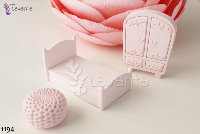 Puflu Yatak Odası Silikon Kalıbı