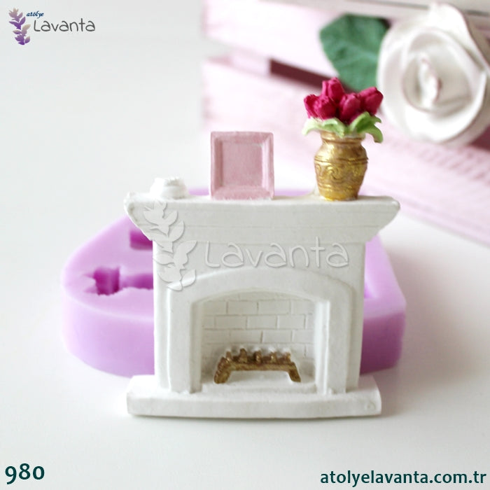 Saksılı Şömine Silikon Kalıbı