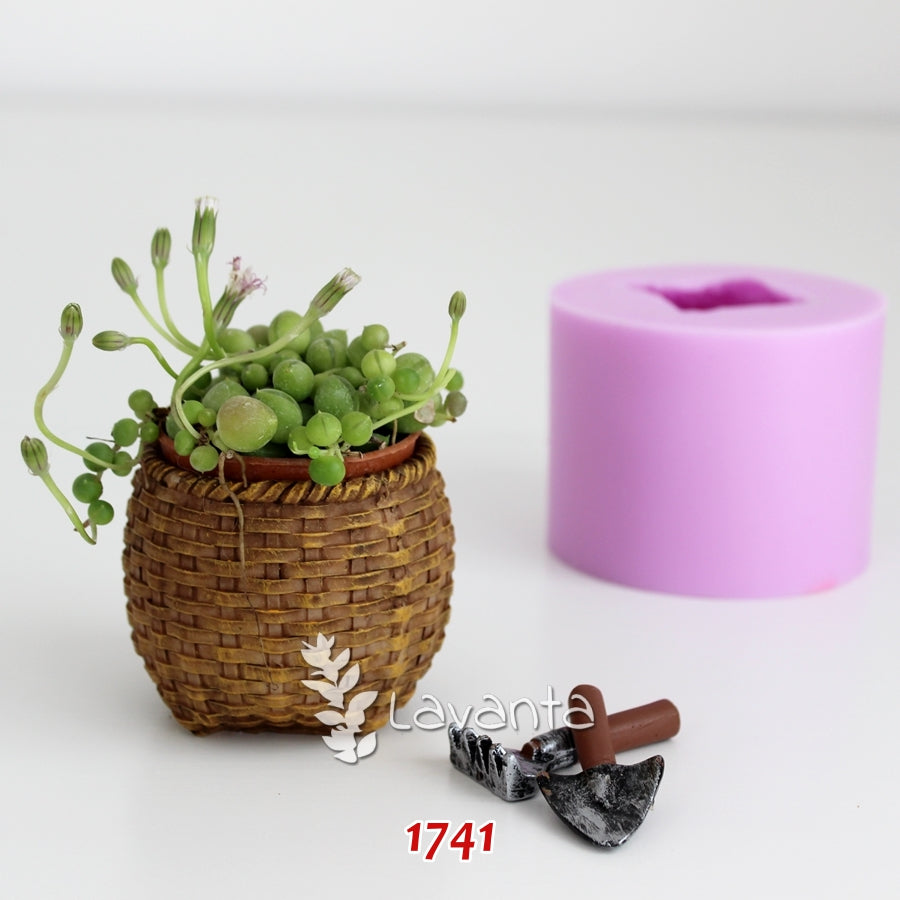 Sepet Sukulent Saksı Silikon Kalıbı