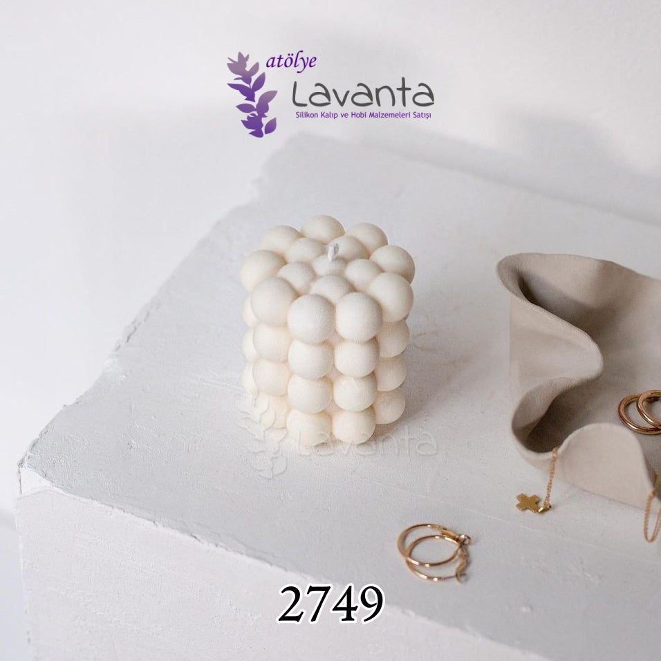 Silindir Bubble Mum Kalıbı