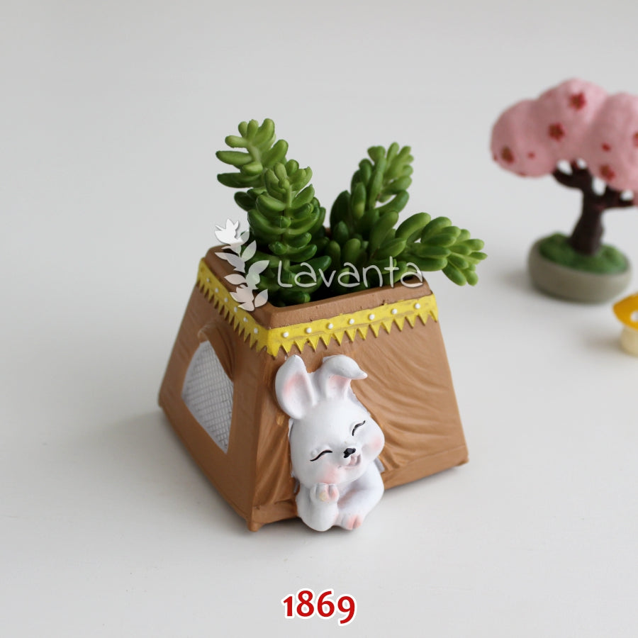 Tavşanlı Çadır Saksı Silikon Kalıbı