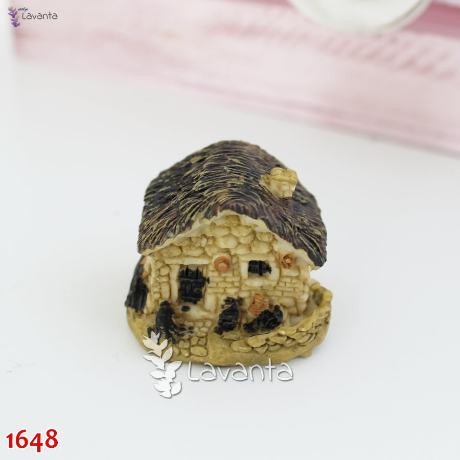 Teraryum Mini Taş Ev Silikon Kalıbı