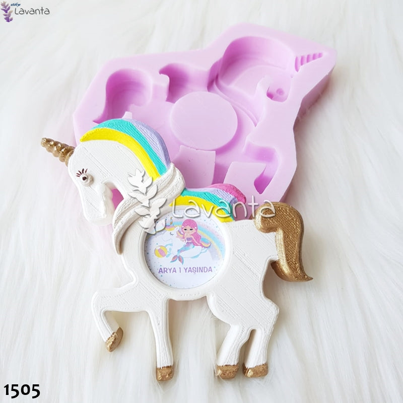 Unicorn Çerçeve Silikon Kalıbı