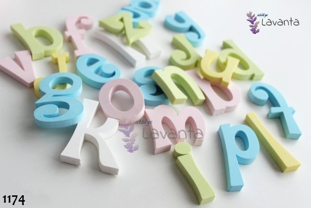 Yamuk Orta Boy Harfler Silikon Kalıbı