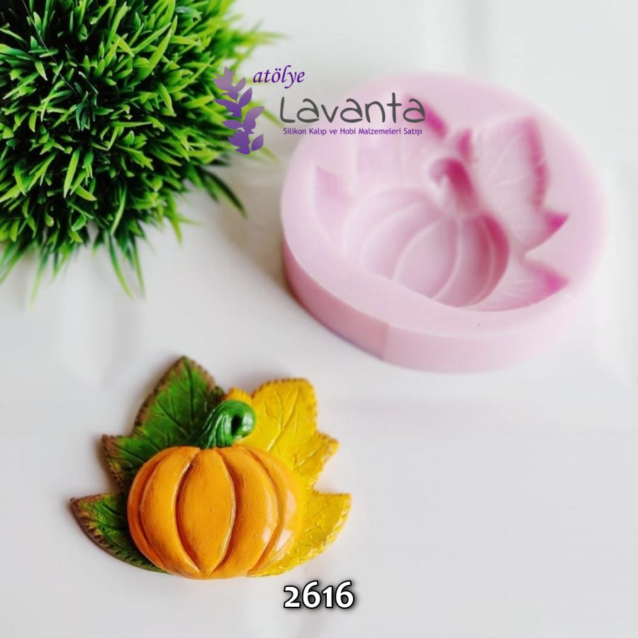 Yaprak Üstünde Bal Kabağı Kalıbı