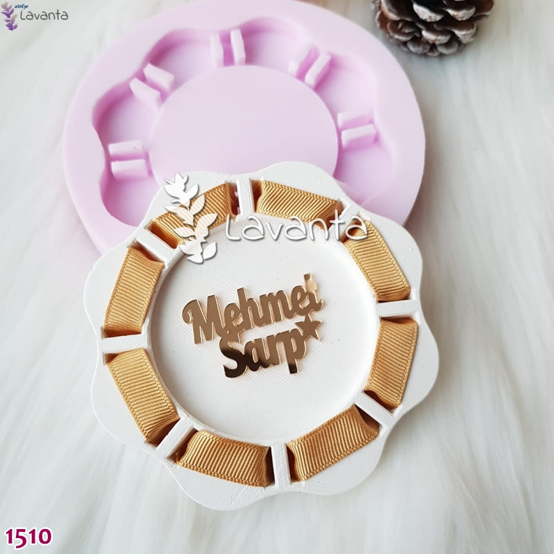 Delikli Yuvarlak Tabanlık Silikon Kalıbı