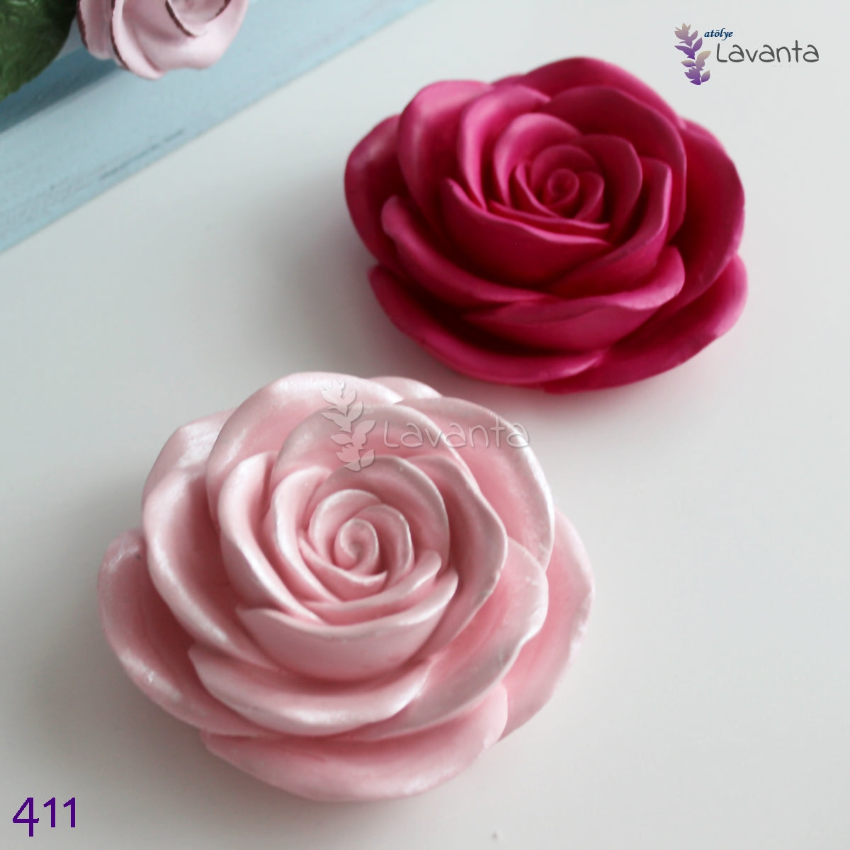 Açmış Büyük Gül Kokulu Taş Kalıbı