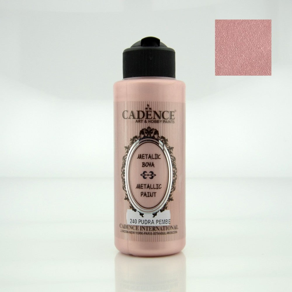 Pudra Pembe Metalik Boya