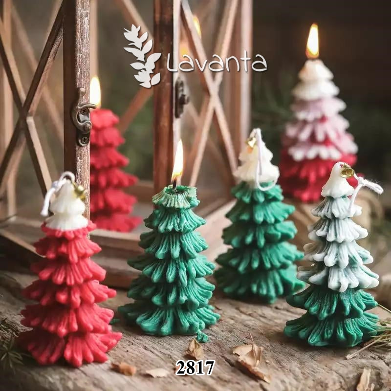 Yedi Katlı Çam Ağacı Mum Kalıbı