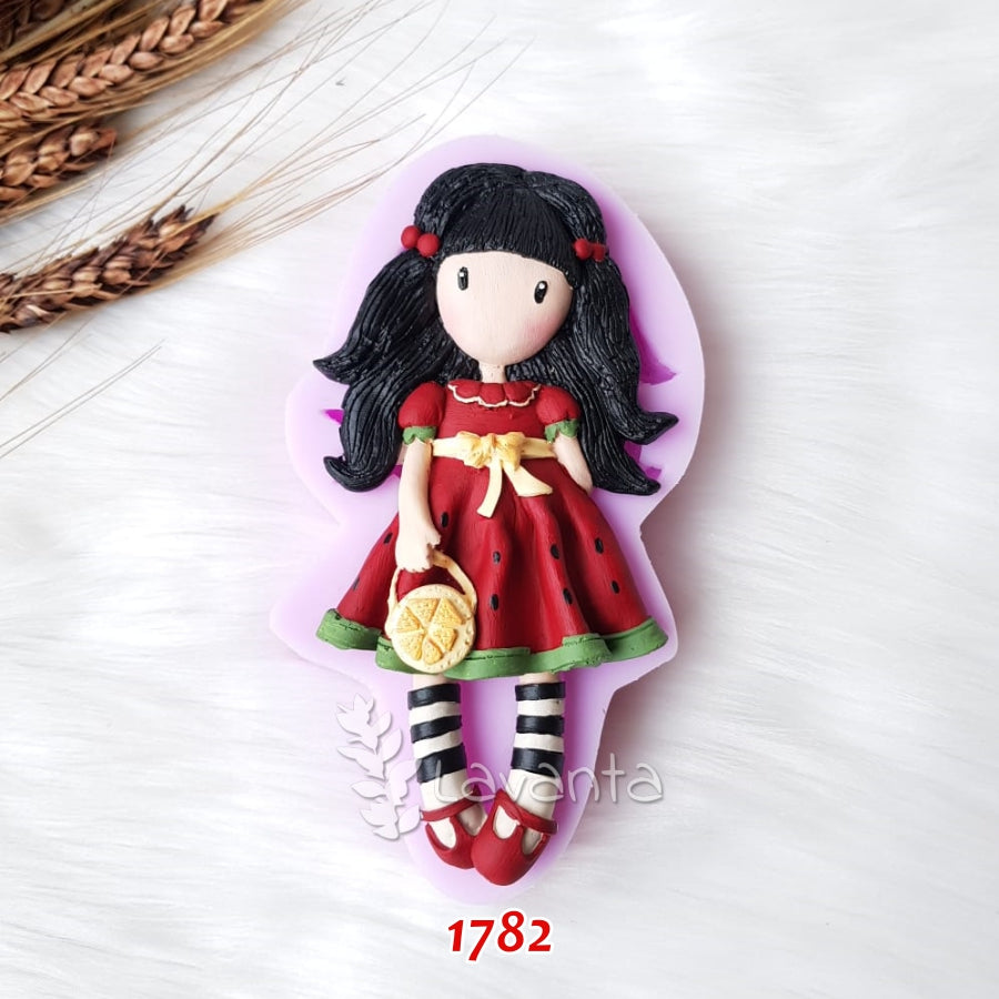 Çantalı Karpuz Kız Silikon Kalıbı