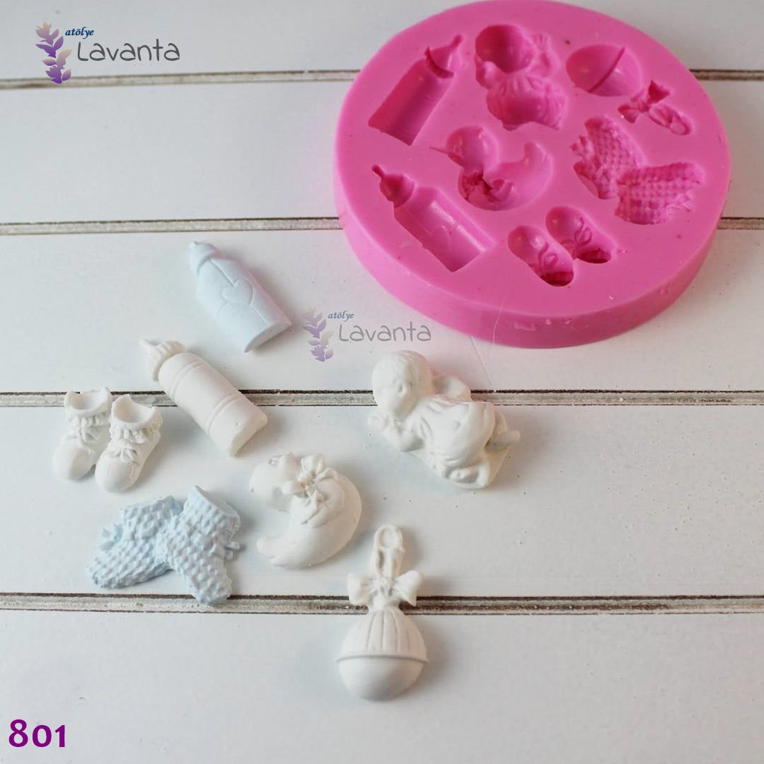 Çoklu Bebek Objeleri Silikon Kalıbı