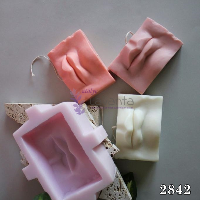 Dikdörtgen Dudak Mum Kalıbı