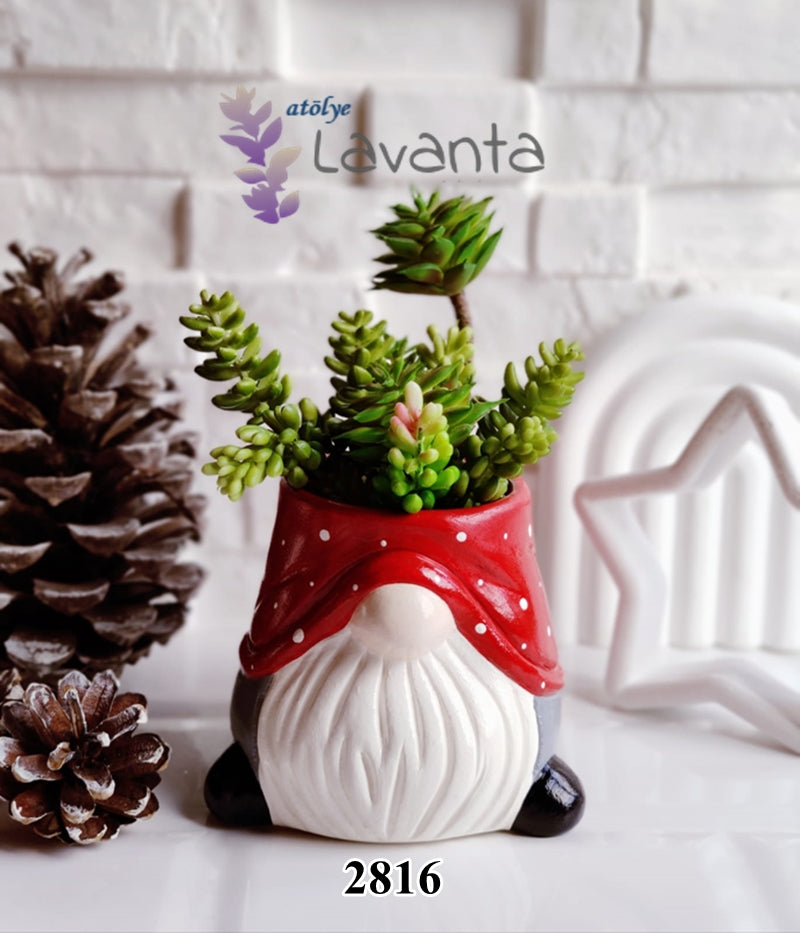 Tasarım Gnome Saksı Silikon Kalıbı