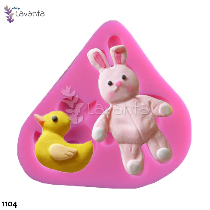 Ördek ve Tavşan Silikon Kalıbı