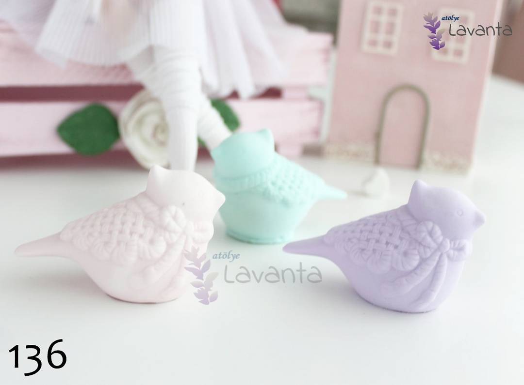 Pelerinli Kuş Kokulu Taş Silikon Kalıbı