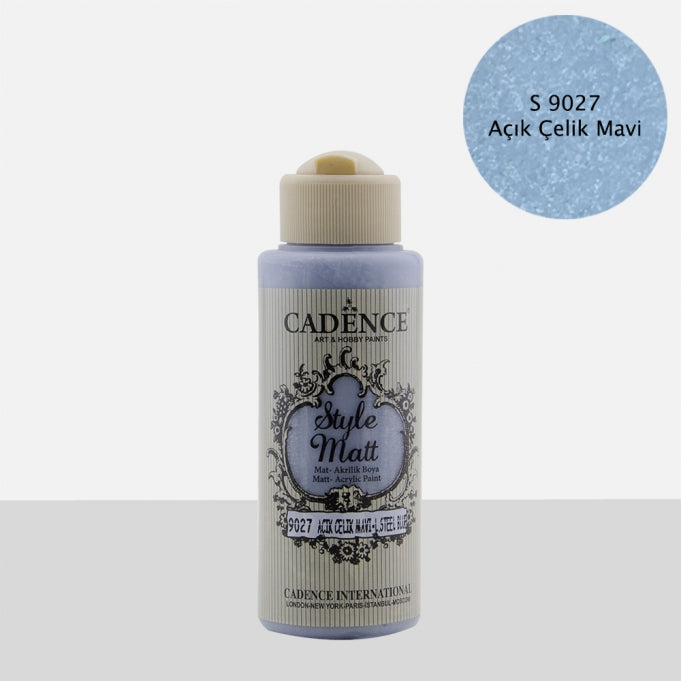 S9027 Açık Çelik Mavi Mat Akrilik Boya