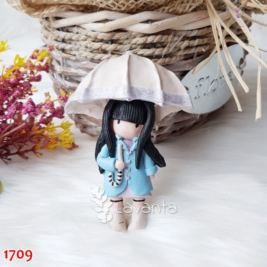 Şemsiyeli Kız Silikon Kalıbı