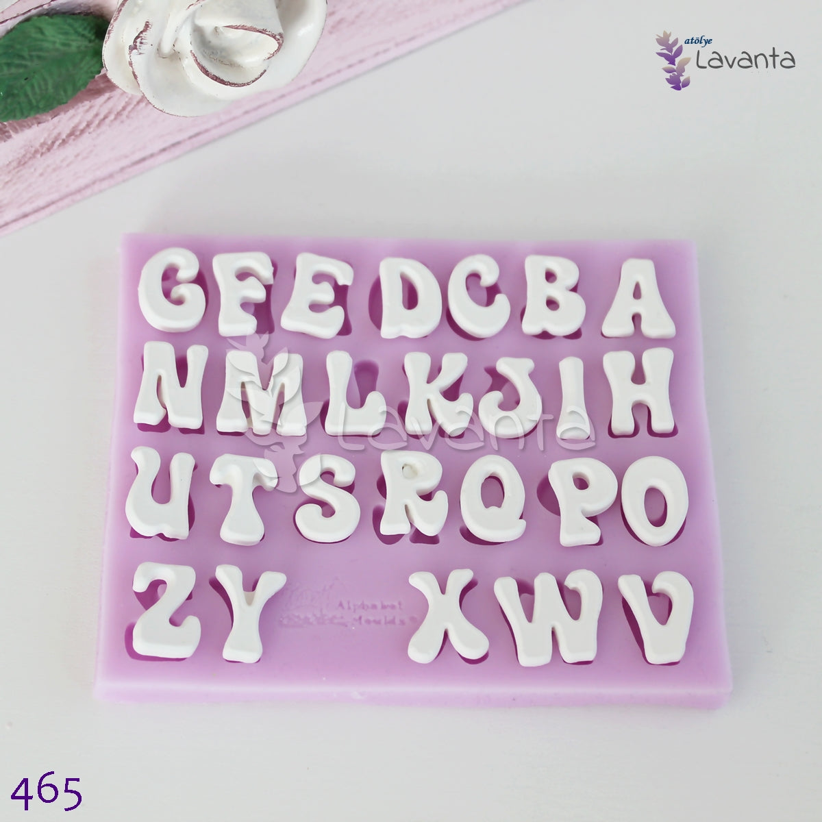 Tatlı Büyük Harfler Silikon Kalıbı