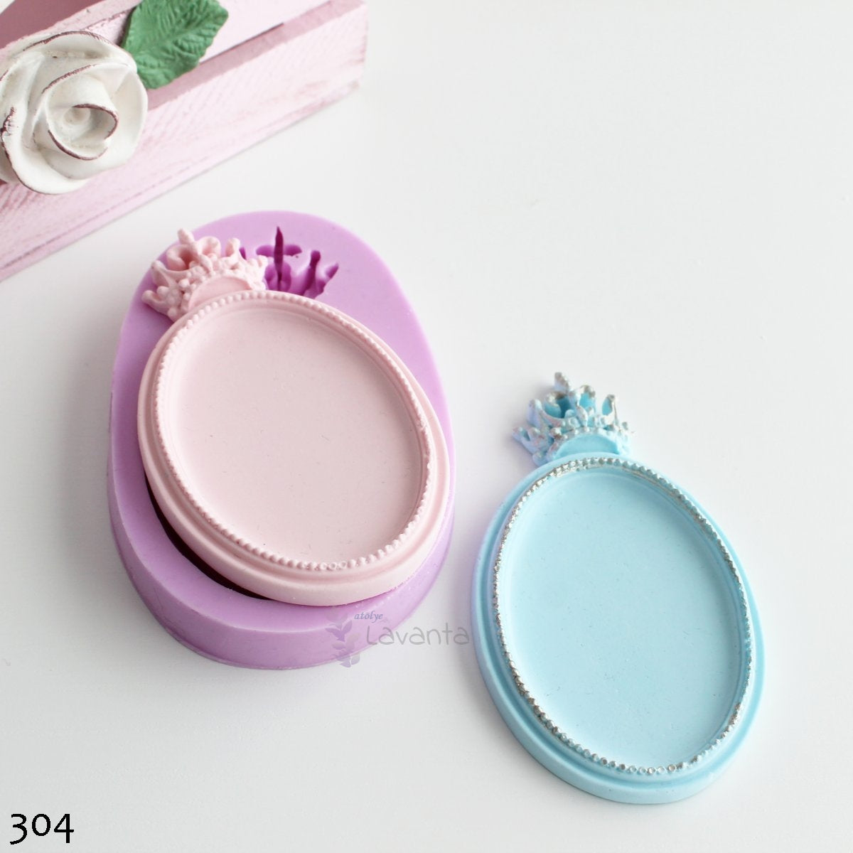 Taçlı Çerçeve Silikon Kalıbı