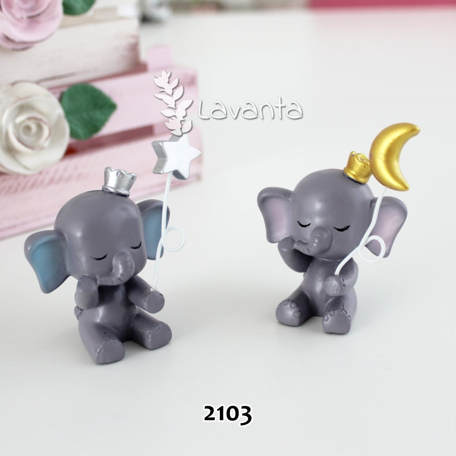 Taçlı Oturan Fil Kalıbı