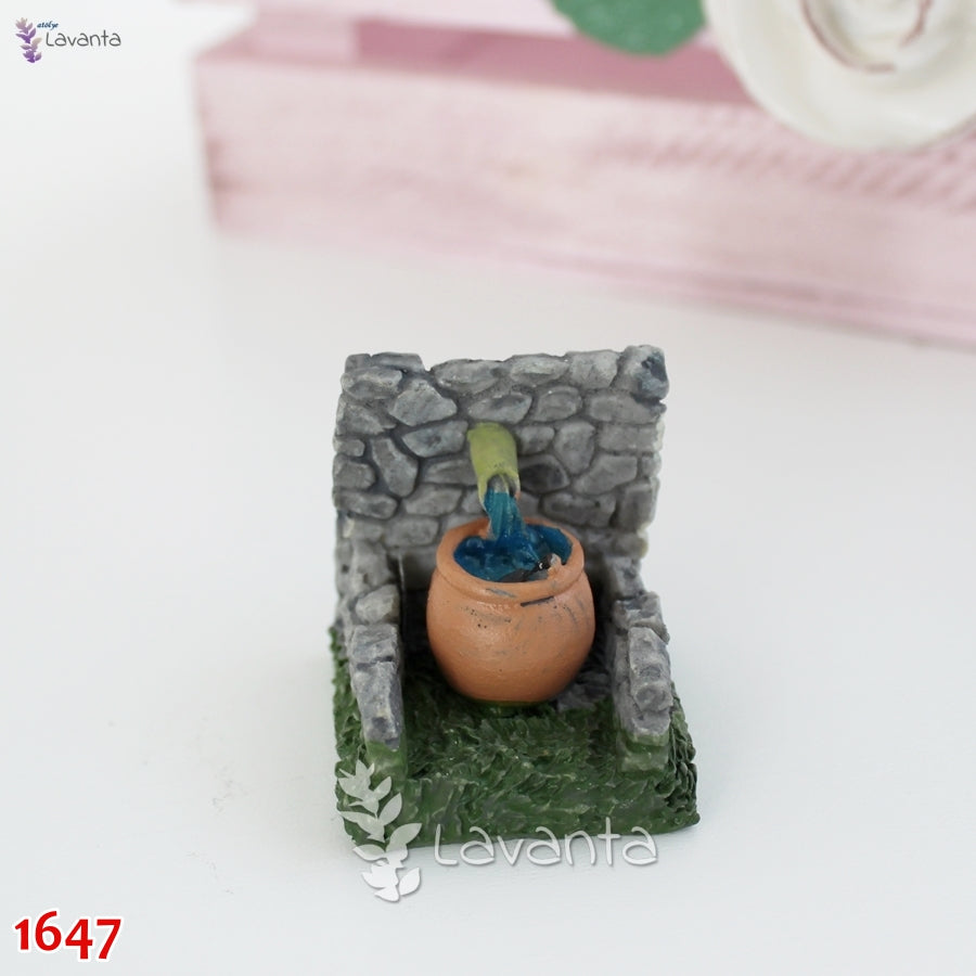Minyatür Taş Çeşme Teraryum Kalıbı