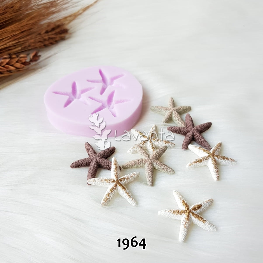 Üçlü Deniz Yıldızı Kokulu Taş Kalıbı