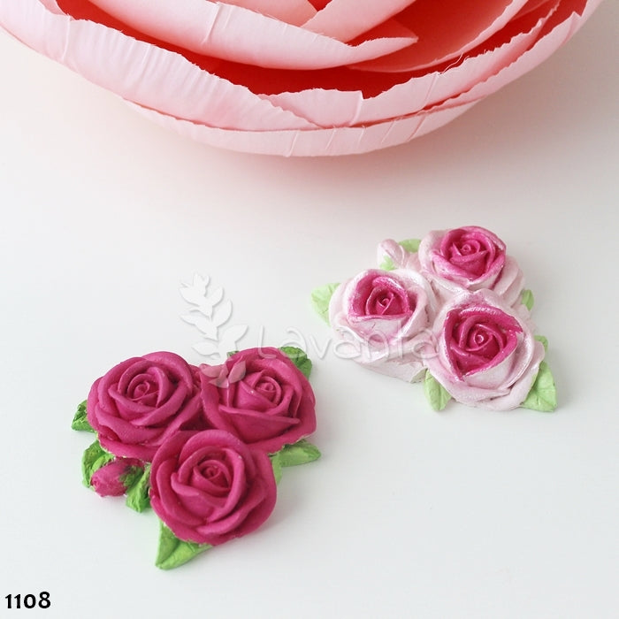 Üçlü Gül Silikon Kalıbı