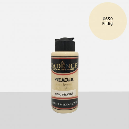 0650 Fildişi - Premium Akrilik 120ml