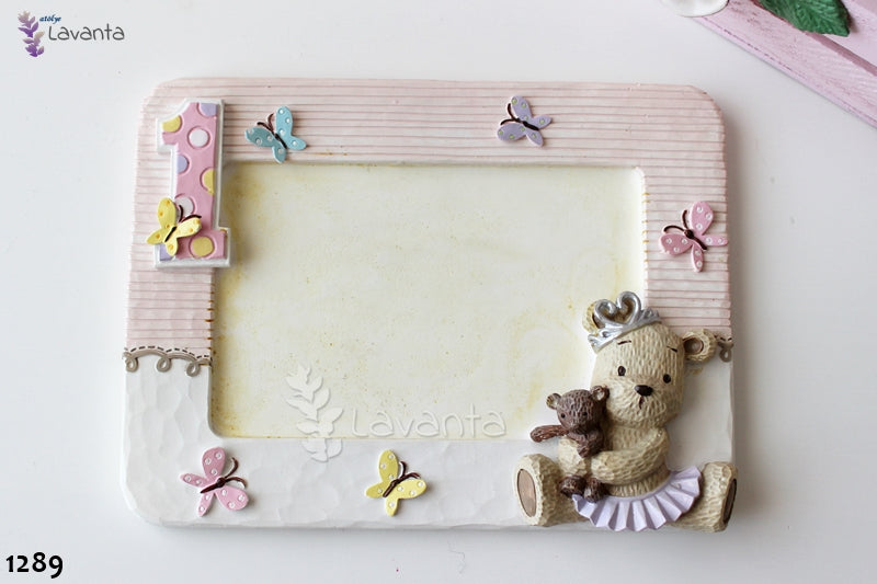 1 Yaş Kız Çerçeve Silikon Kalıbı