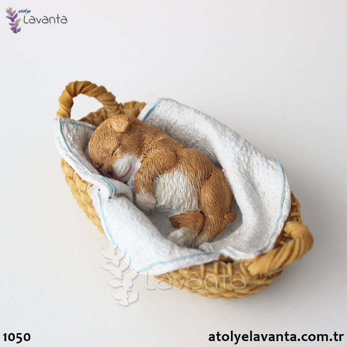 Uyuyan Köpek Yavrusu Silikon Kalıbı