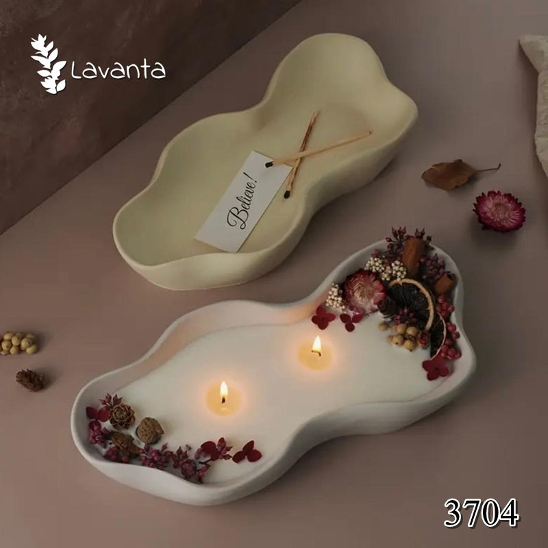 Dalgalı Sunumluk - Mumluk