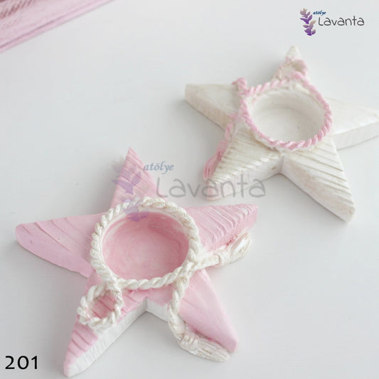 Yıldız Tealight Mumluk Silikon Kalıbı