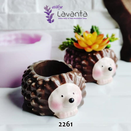 Kirpi Sukulent Saksı Kalıbı
