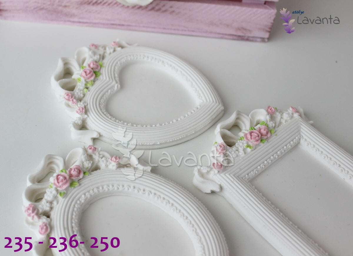 Vintage Çerçeve Seti  Silikon Kalıbı