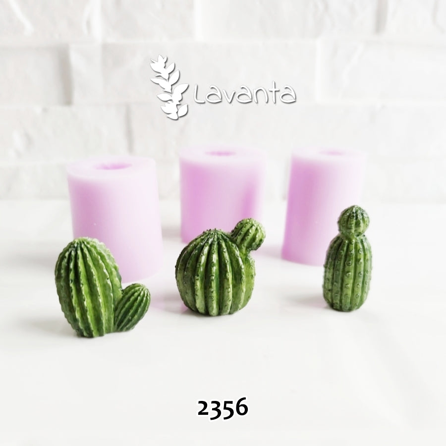 Üçlü Mini Kaktüs Kalıbı