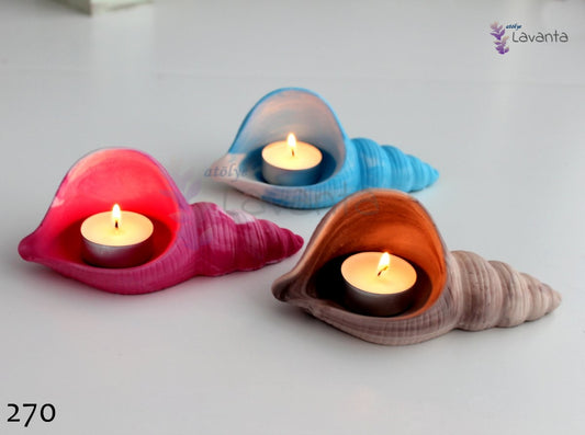 Nautilus Tealight Mumluk Silikon Kalıbı