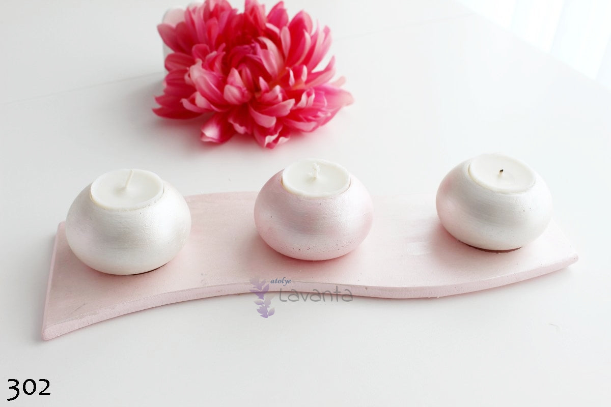 Tabanlıklı Mumluk Silikon Kalıbı