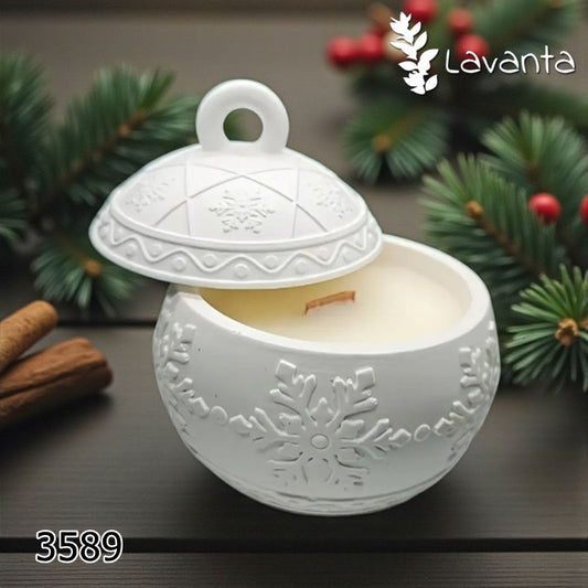 Yılbaşı Kar Tanesi Mumluk Kalıbı