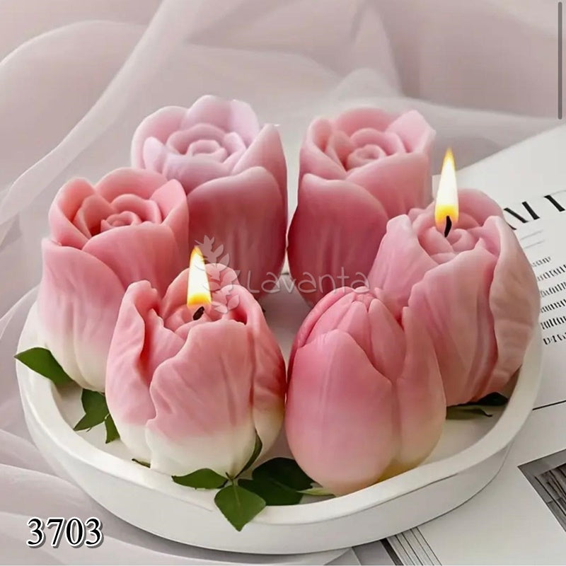 Üçlü Lale Silikon Kalıbı