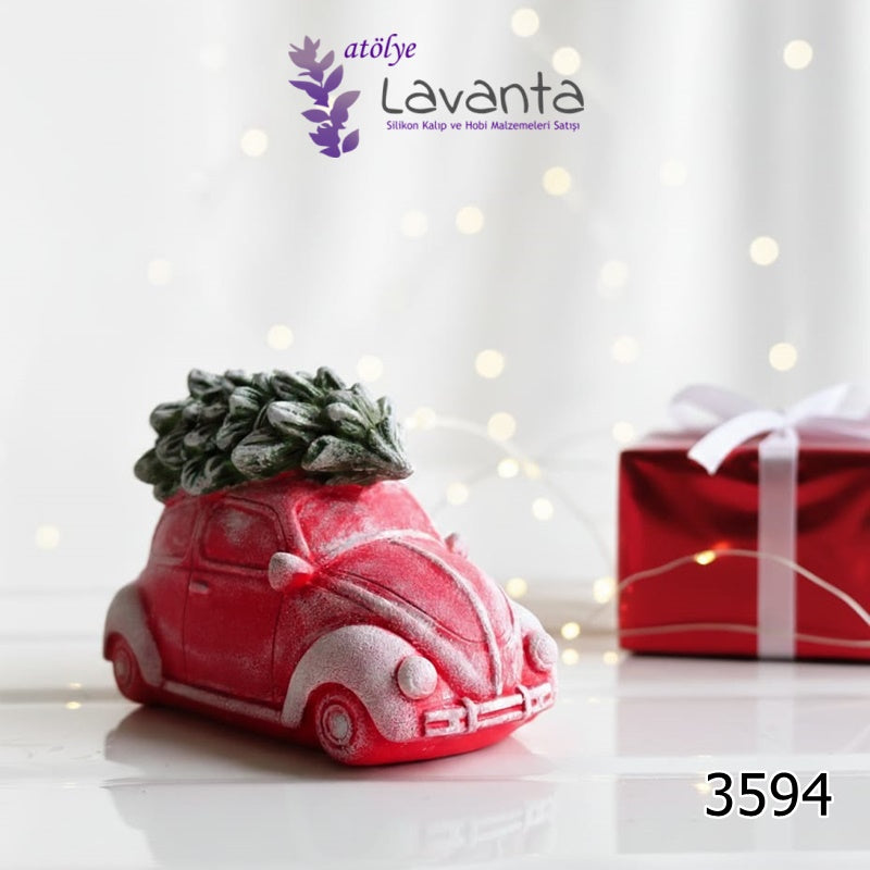 Ağaçlı Araba Silikon Kalıbı