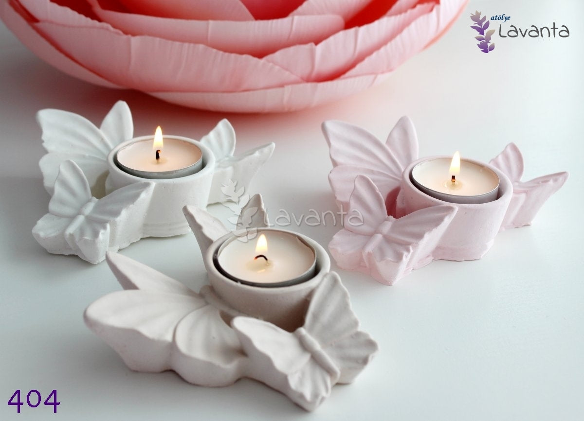 Kelebekli Mumluk Silikon Kalıbı