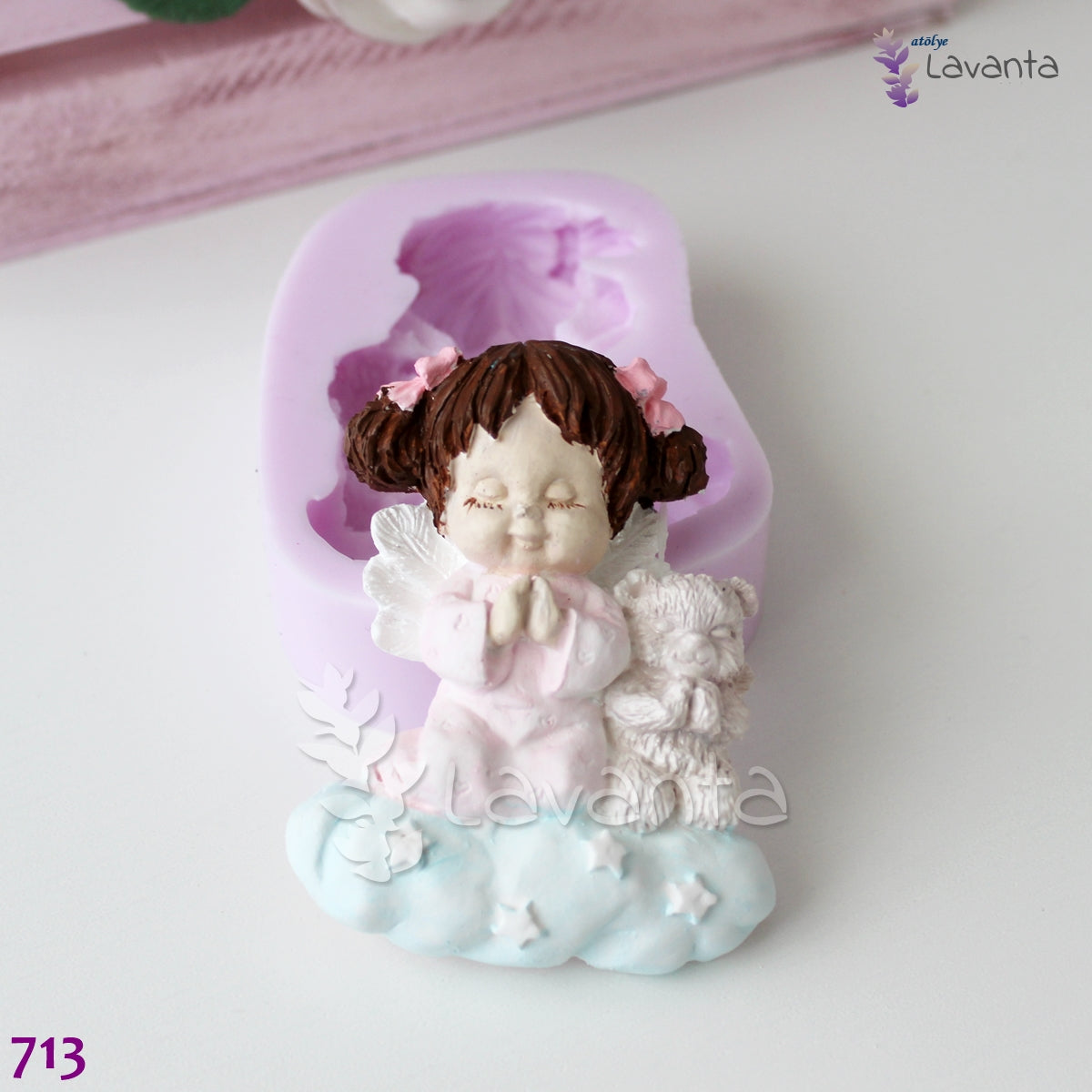 Dua Eden Melek Kız Silikon Kalıbı