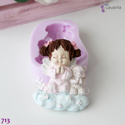 Dua Eden Melek Kız Silikon Kalıbı