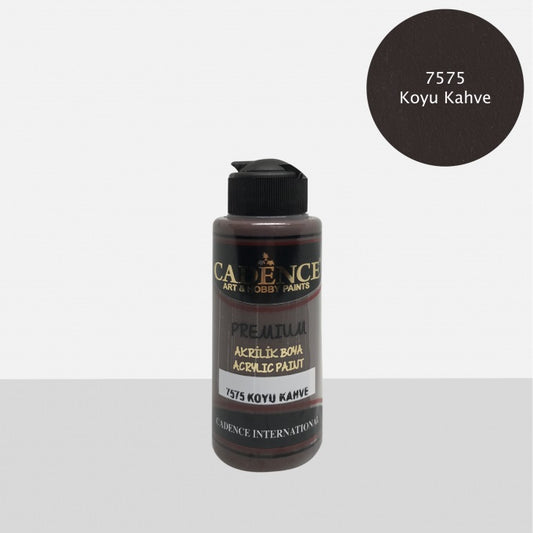 7575 Koyu Kahve - Premium Akrilik 120ml