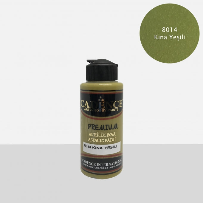 8014 Kına Yeşili - Premium Akrilik 120ml