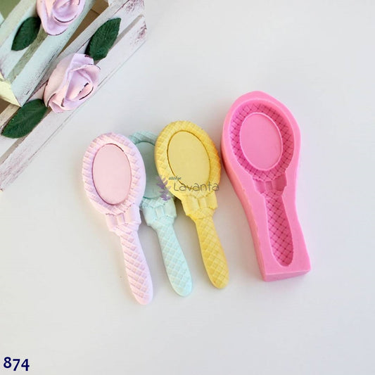 Fiyonklu El Aynası Silikon Kalıbı