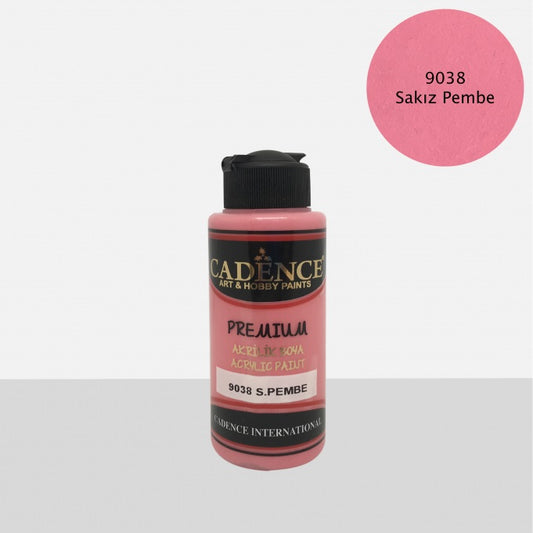 9038 S. Pembe - Premium Akrilik 120ml