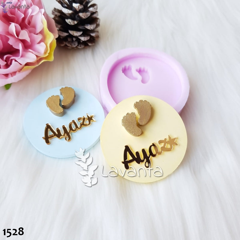 Ayak İzi Yuvarlak Tabanlık Silikon Kalıbı