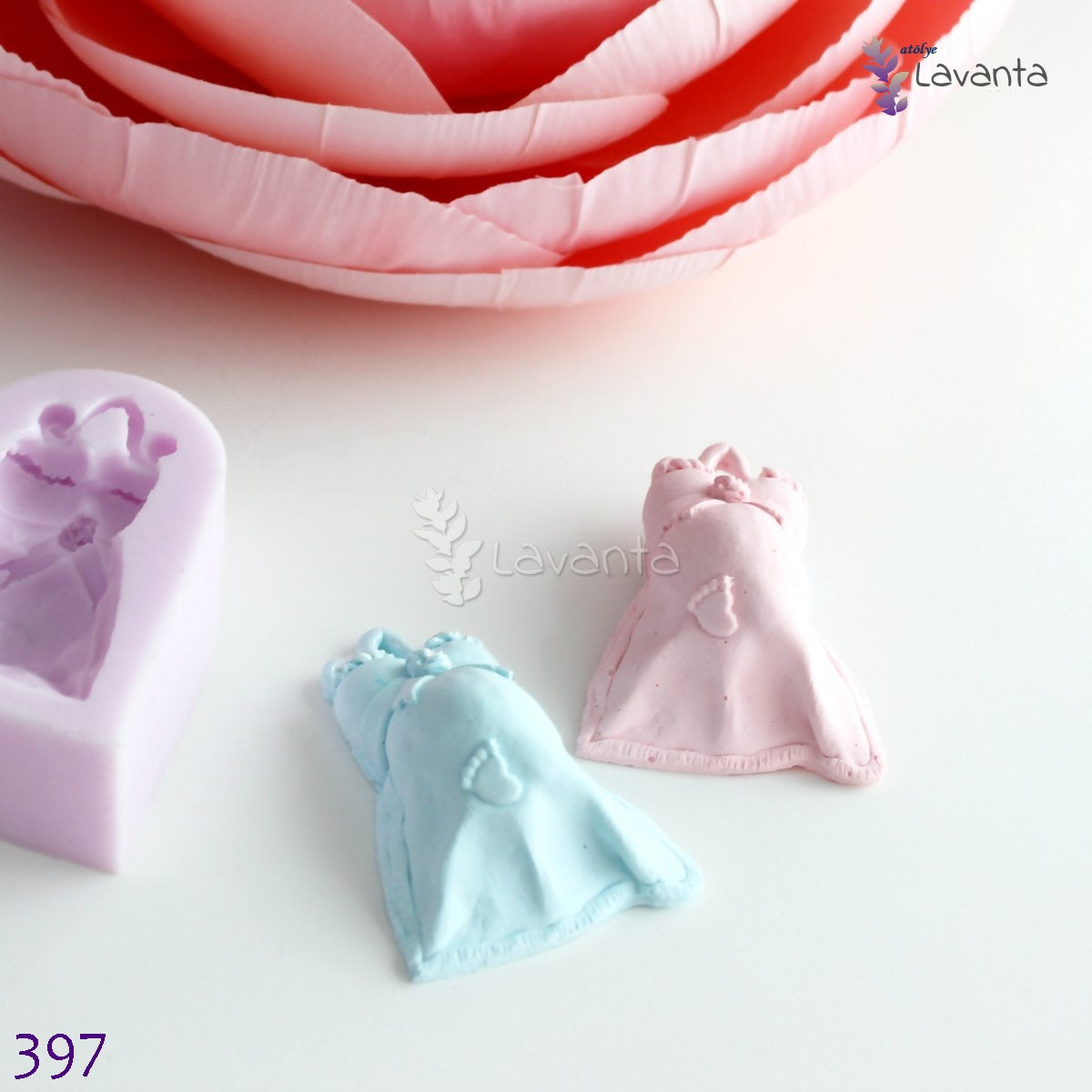 Ayak İzli Hamile Kadın Silikon Kalıbı