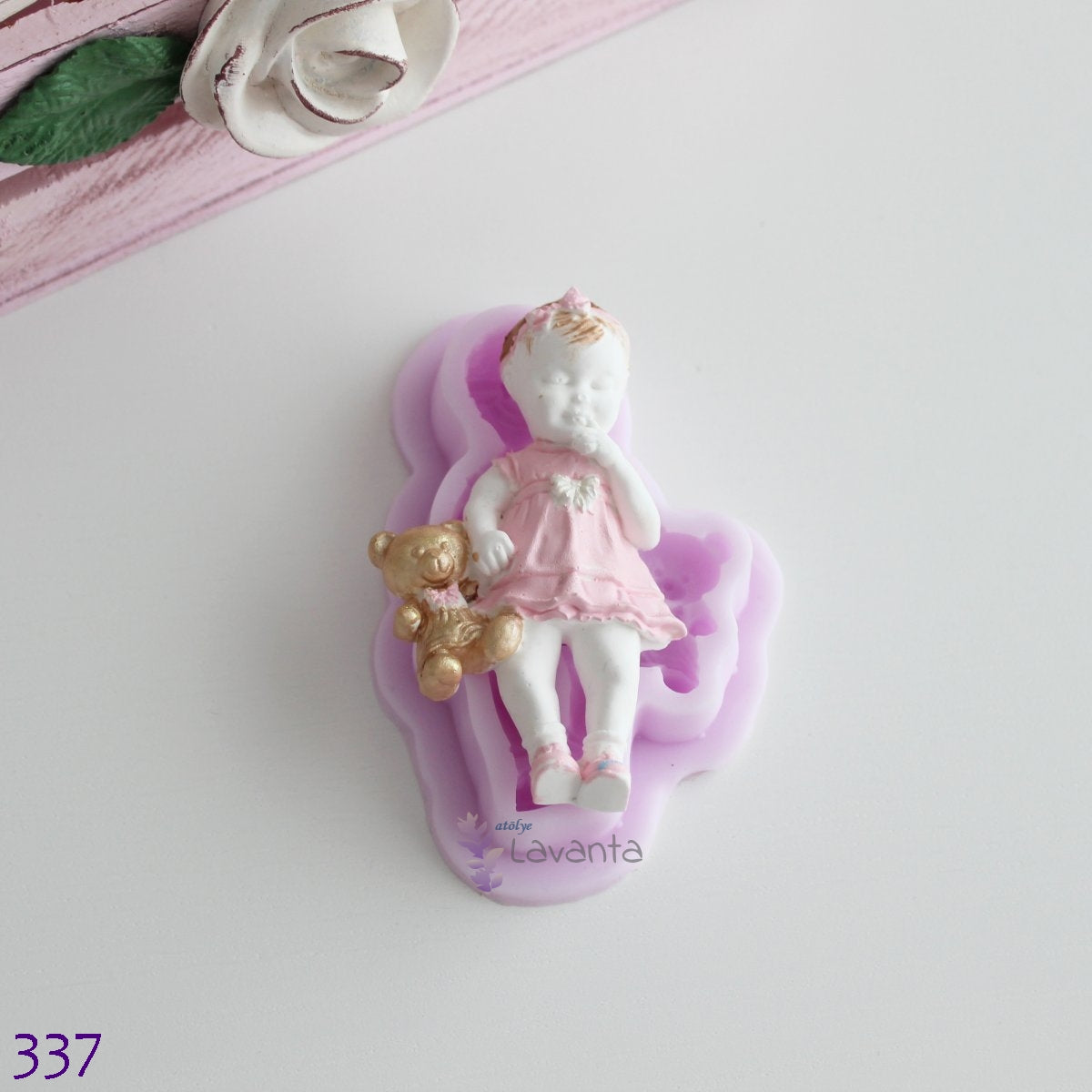 Ayıcıklı Kız Silikon Kalıbı